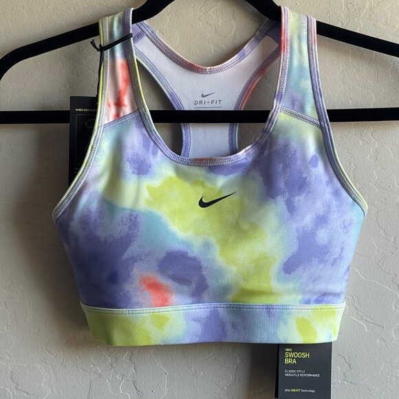 NIKE New XS Multi-Colored Tie Dye Get Fit 7/8 Training Pants & Sports Bra - Picture 3 of 10